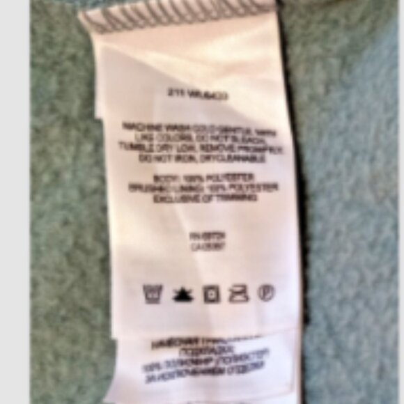 Columbia Women’s Fleece Jacket Size Large Green Fuzzy Full Zip Pockets EUC - Picture 13 of 14